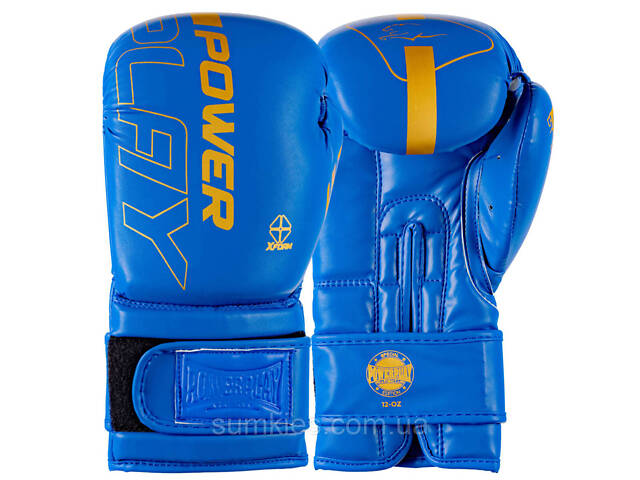 Боксерські рукавиці PowerPlay 3089 Alpha Сині 12 унцій - Фото 1