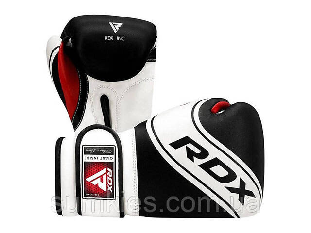 Боксерські рукавиці RDX 4B Robo Kids White/Black 6 унцій (капа в комплекті) - Фото 4