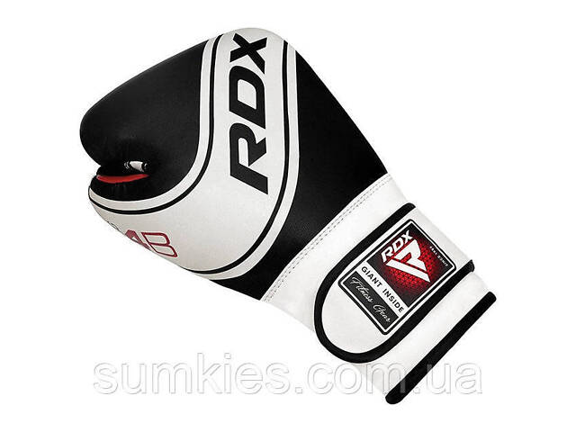 Боксерські рукавиці RDX 4B Robo Kids White/Black 6 унцій (капа в комплекті) - Фото 5