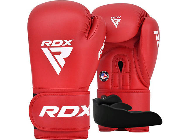 Боксерські рукавиці RDX AS2 RED-12 унцій (капа в комплекті) - Фото 1