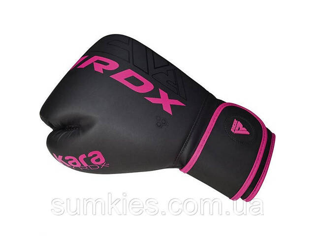Боксерские перчатки RDX F6 MATTE PINK-10OZ (капа в комплекте) - Фото 3