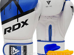 Боксерские перчатки RDX F7 Ego Blue 10 унций (капа в комплекте)