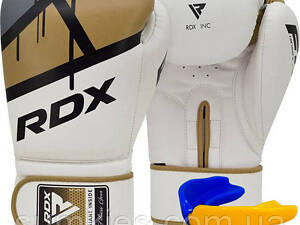Боксерські рукавиці RDX F7 Ego Golden 16 унцій (капа в комплекті)