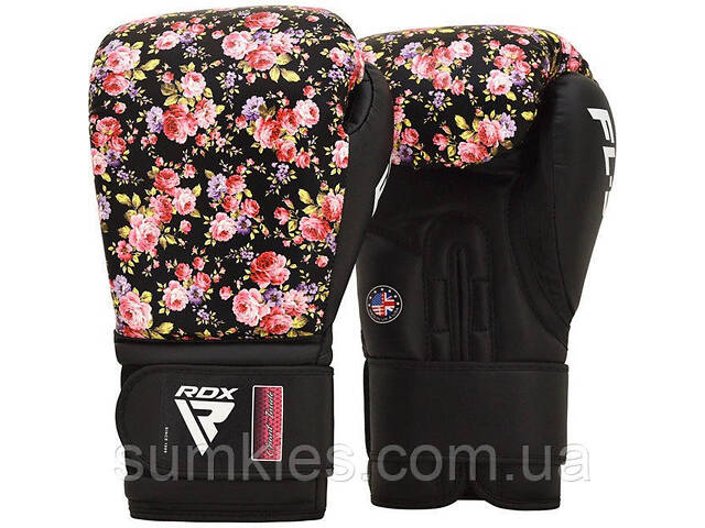 Боксерські рукавиці RDX FL-5 BLACK-8 унцій (капа в комплекті) - Фото 2