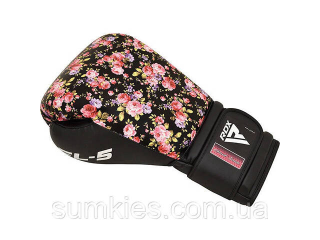 Боксерські рукавиці RDX FL-5 BLACK-8 унцій (капа в комплекті) - Фото 4