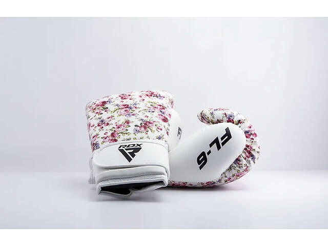 Боксерські рукавиці RDX FL-6 WHITE-8 унцій (капа в комплекті) - Фото 7