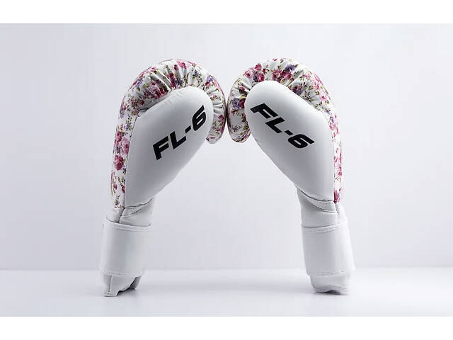 Боксерські рукавиці RDX FL-6 WHITE-8 унцій (капа в комплекті) - Фото 8