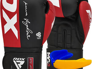Боксерські рукавиці RDX REX F4 RED/BLACK-10 унцій (капа в комплекті)