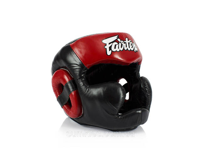 Боксерський шолом Fairtex HG13 Black/Red L - Фото 2