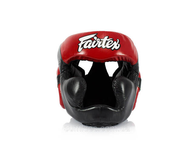 Боксерський шолом Fairtex HG13 Black/Red XL - Фото 3