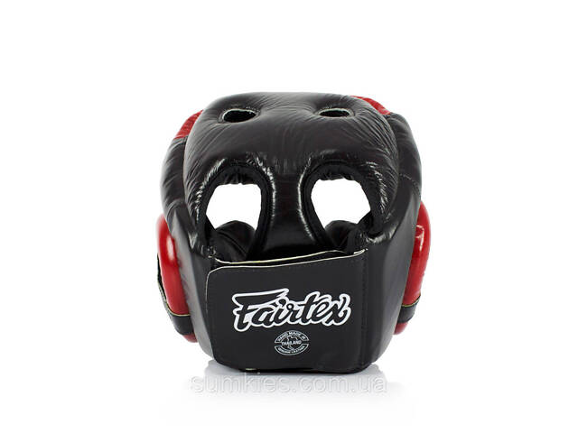Боксерський шолом Fairtex HG13 Black/Red XL - Фото 4