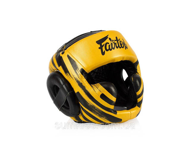 Боксерський шолом Fairtex HG16 Gold M - Фото 2