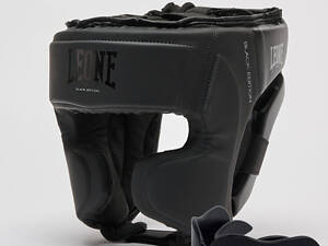 Боксерский шлем Leone CS435 BLACK Edition M (капа в комплекте)