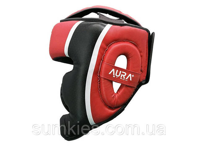 Боксерський шолом RDX AURA PLUS T-17 Red/Black XL - Фото 3