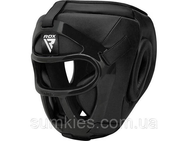Боксерський шолом RDX T1 Grill Full Black XL - Фото 1