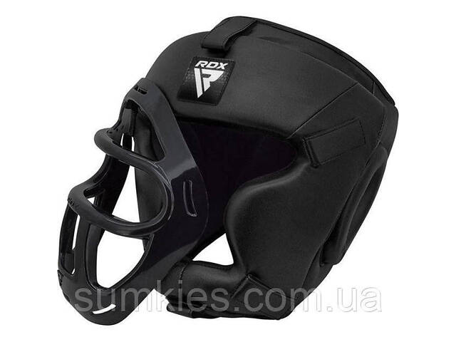 Боксерський шолом RDX T1 Grill Full Black XL - Фото 3