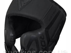 Боксерський шолом RDX T15 Noir Cheek Protector Matte Black XL