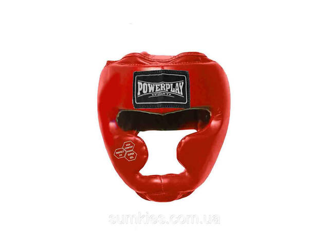 Боксерський шолом тренувальний PowerPlay 3043 Червоний XS - Фото 2