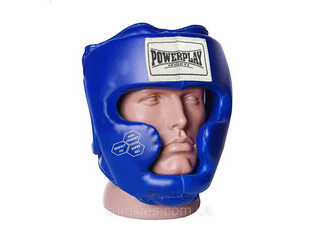 Боксерський шолом тренувальний PowerPlay 3043 Синій XS - Фото 1