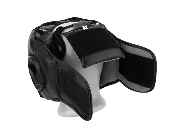 Боксерський шолом тренувальний PowerPlay 3067 Challanger з бампером PU + Amara Темно синій L - Фото 2