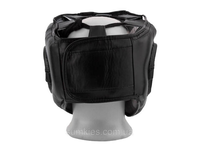 Боксерський шолом тренувальний PowerPlay 3067 Challanger з бампером PU + Amara Темно синій M - Фото 4