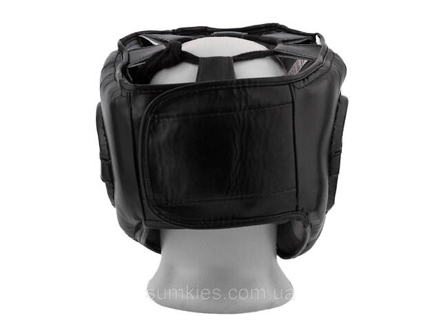 Боксерський шолом тренувальний PowerPlay 3067 з бампером PU + Amara Чорний M - Фото 5