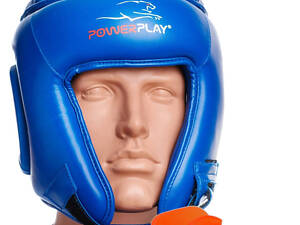 Боксерський шолом турнірний PowerPlay 3045 Синій XL