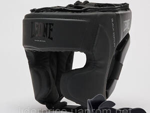 Боксерський шолом Leone CS435 BLACK Edition M (капа у комплекті), Оригінал!