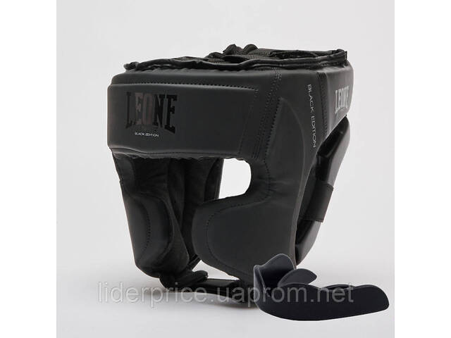 Боксерський шолом Leone CS435 BLACK Edition M (капа у комплекті), Оригінал! - Фото 1