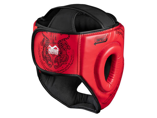 Боксерський шолом Phantom Muay Thai Full Face Red (капа в комплекті) - Фото 2