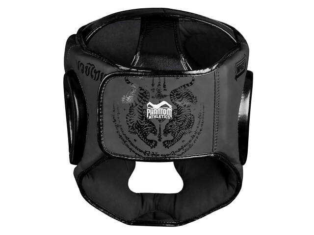 Боксерський шолом Phantom Muay Thai Full Face Black (капа в подарунок) - Фото 5