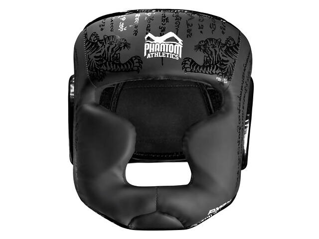 Боксерський шолом Phantom Muay Thai Full Face Black (капа в подарунок) - Фото 3