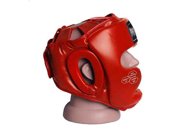 Боксерський шолом тренувальний PowerPlay 3043 Червоний XS - Фото 3