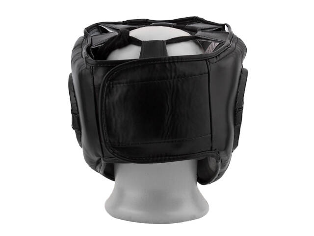 Боксерський шолом тренувальний PowerPlay 3067 з бампером PU + Amara Чорний L - Фото 4