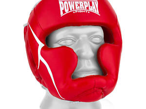 Боксерський шолом тренувальний PowerPlay 3100 PU Червоний XS