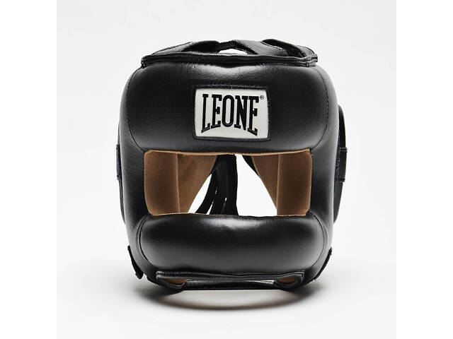 Боксерский шлем с бампером Leone CS425 Black M (капа в комплекте) - Фото 2