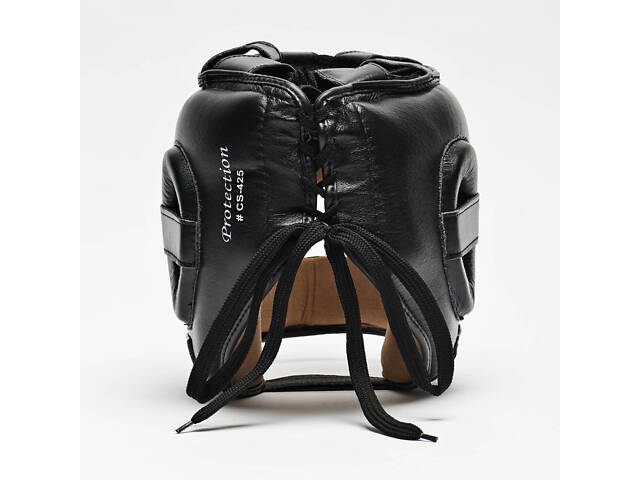 Боксерский шлем с бампером Leone CS425 Black M (капа в комплекте) - Фото 5