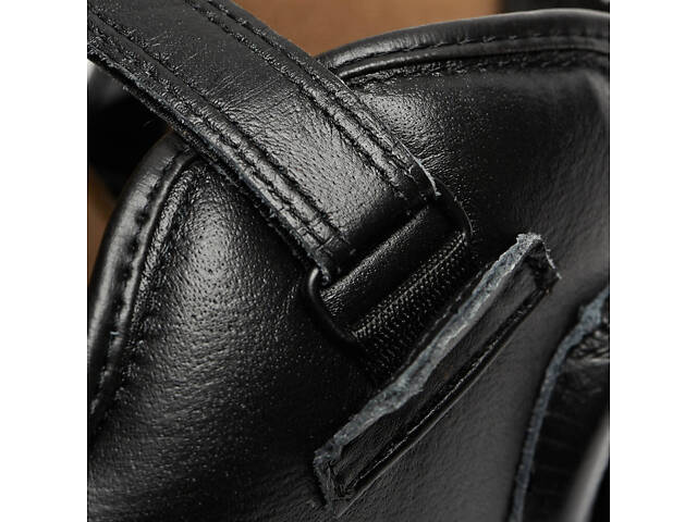 Боксерский шлем с бампером Leone CS425 Black M (капа в комплекте) - Фото 6