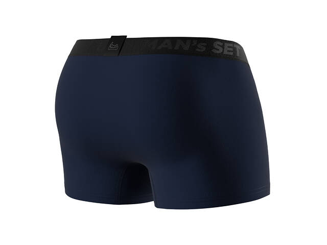 Боксери чоловічі анатомічні MAN's SET Anatomic Classic W/Fly Plus Black Series 8XL Темно-синій - Фото 5