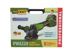 Акумуляторна болгарка Procraft PWA220 (1 акб 4 Аг)