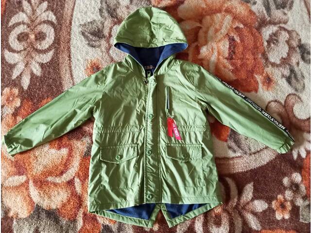Болотна хакі зелена курточка куртка вітровка. S&D Зеленая хаки курточка ветровка 4-5 років