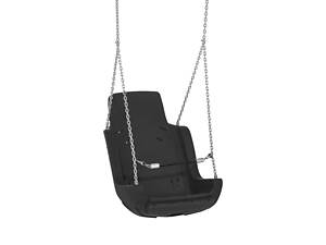Большая качель со спинкой KBT Сhainset на цепях Антрацит