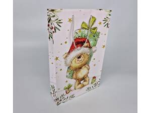 Большой бумажные пакет вертикальный 25/37/8 новогодний -019 (12 шт)