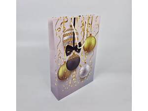 Большой бумажные пакет вертикальный 25/37/8 новогодний -022 (12 шт)