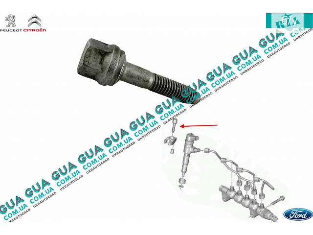 Болт / винт крепления форсунки ( M8x1.25 ) 1шт 198273 Citroen / СИТРОЭН JUMPER 1994-2002 / ДЖАМПЕР 1, Citroen / СИТРОЭН