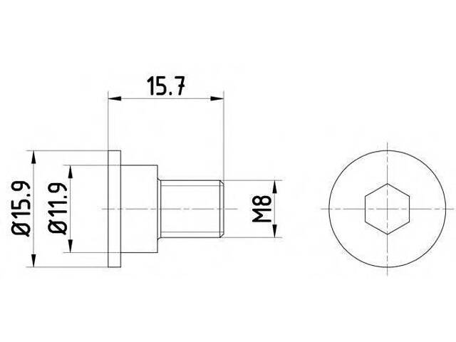 Болт><M8x14 F20 BMW 34211161806 на BMW 3 седан (E36)