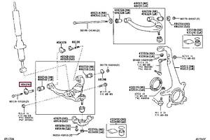 Болт рычага подвески 4840960020