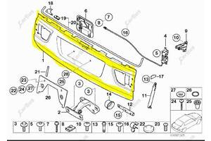 Борт откидной (ляда нижняя, крышка багажника нижняя) BMW X5 E53 (2003-2006) рестайл, 41627130827