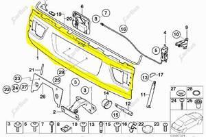 Борт откидной (ляда нижняя, крышка багажника нижняя) BMW X5 E53 (2003-2006) рестайл, 41627130827