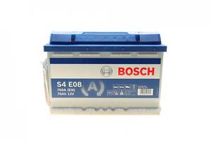 BOSCH 0 092 S4E 081 Акумуляторна батарея 70Ah/760A (278x175x190/+R/B13) (Start-Stop EFB)